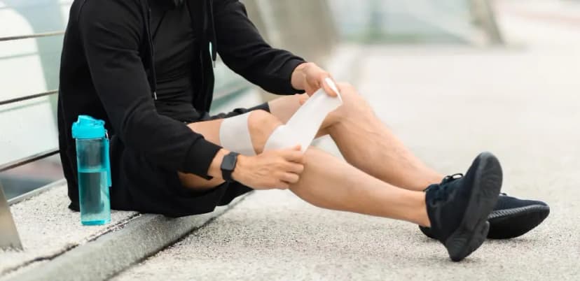 kneecaps sweat