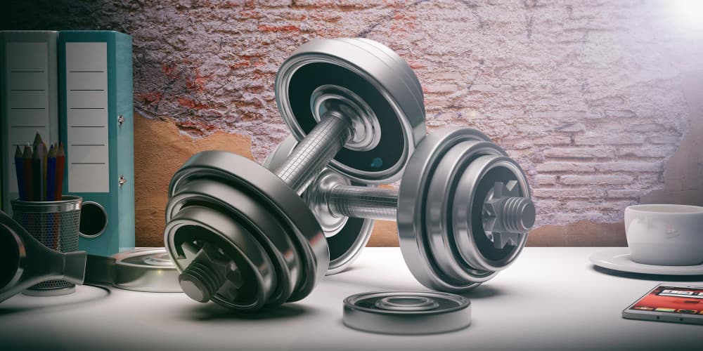 trapezius workout with dumbbells