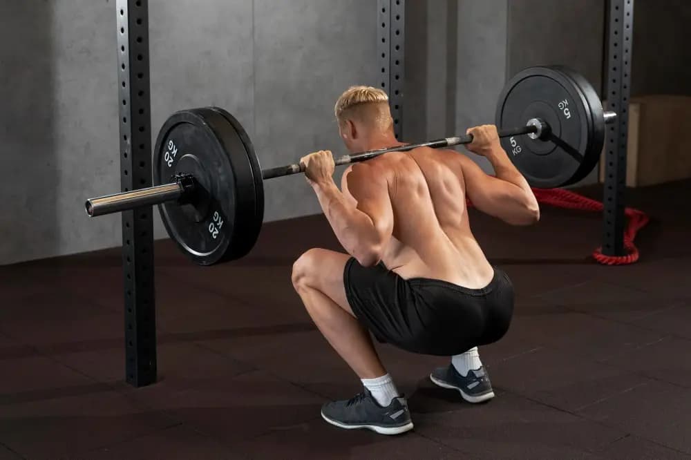 sumo barbell squats