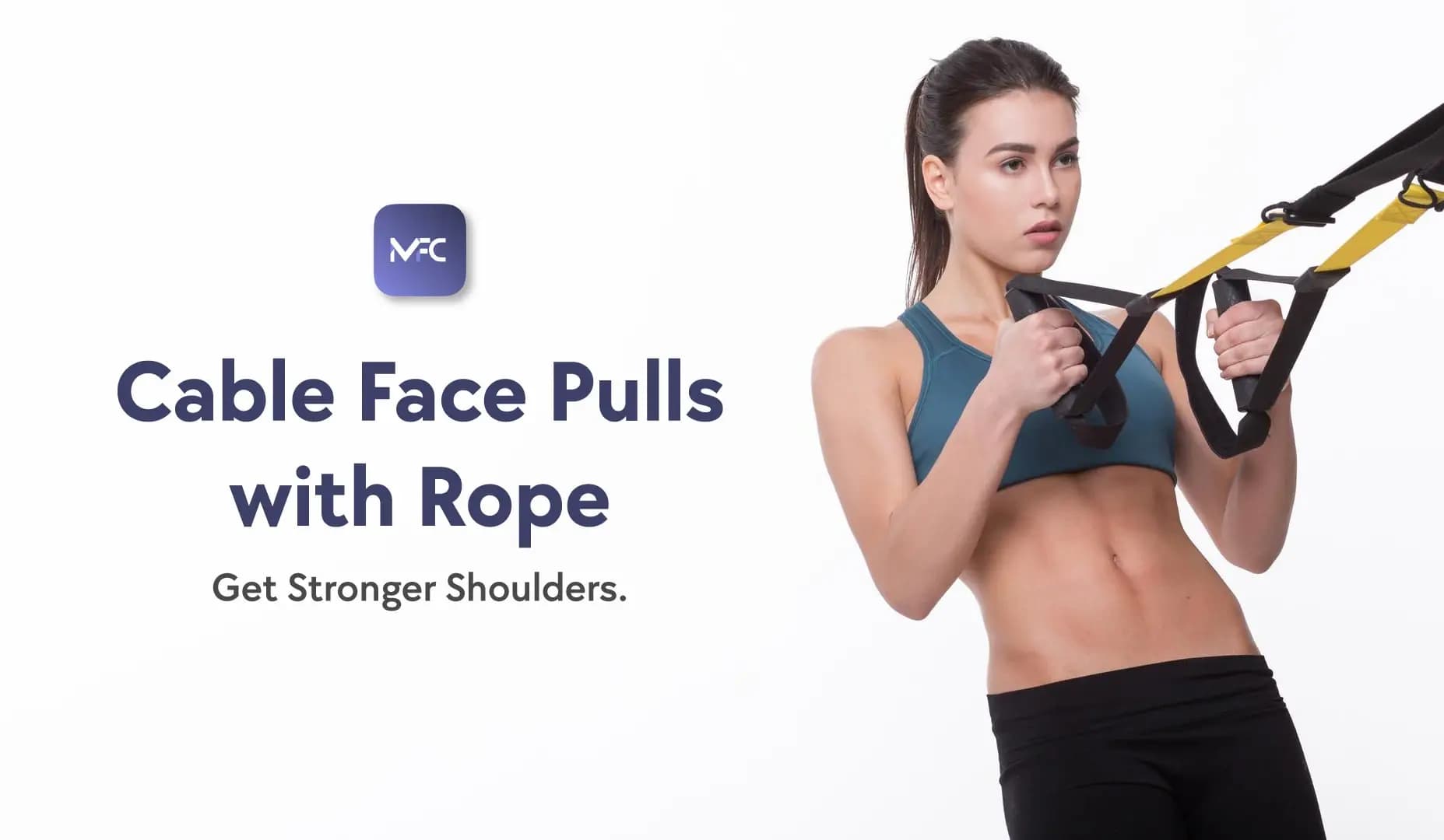 cable face pulls with rope