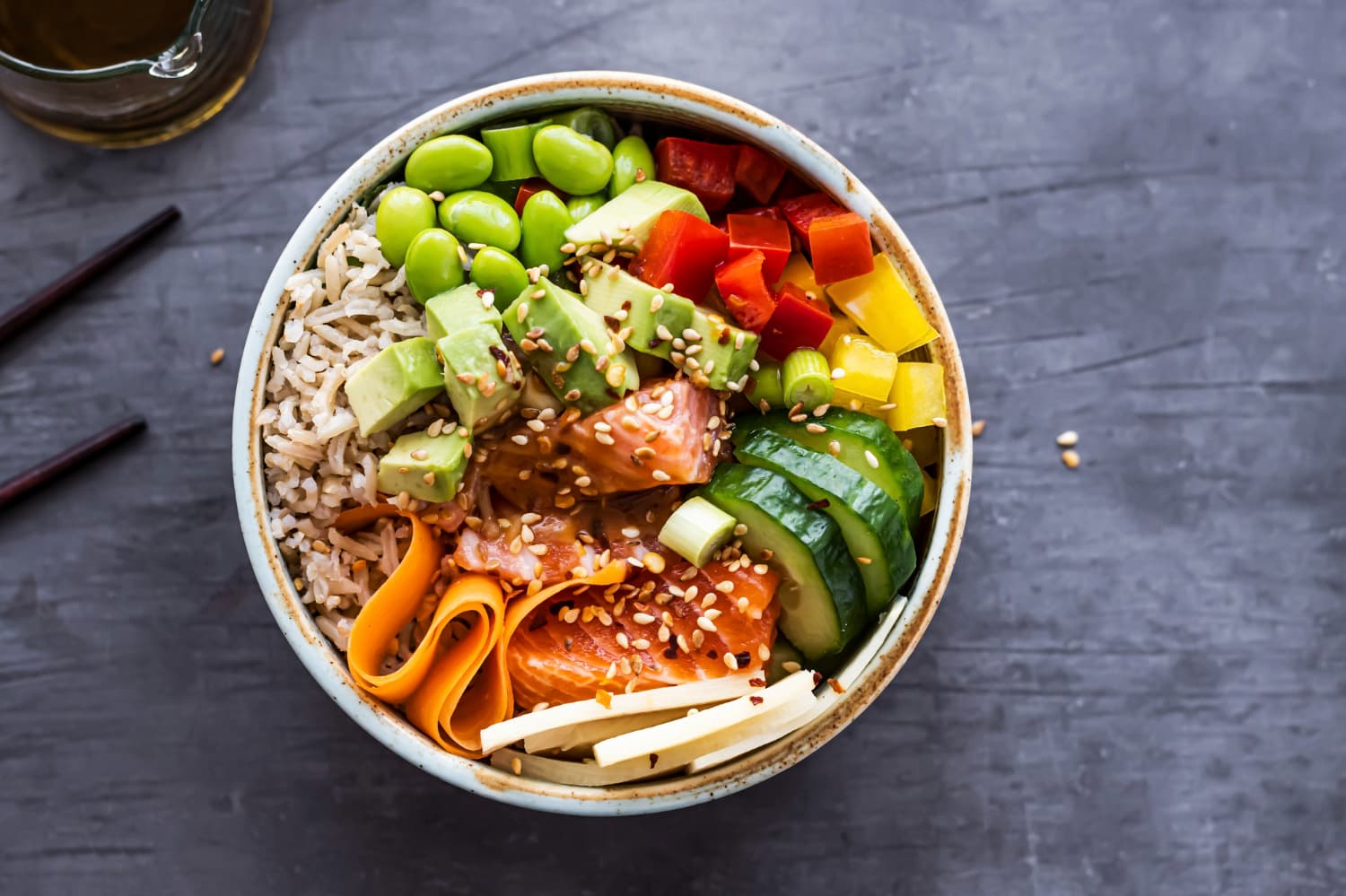 calories in a poke bowl